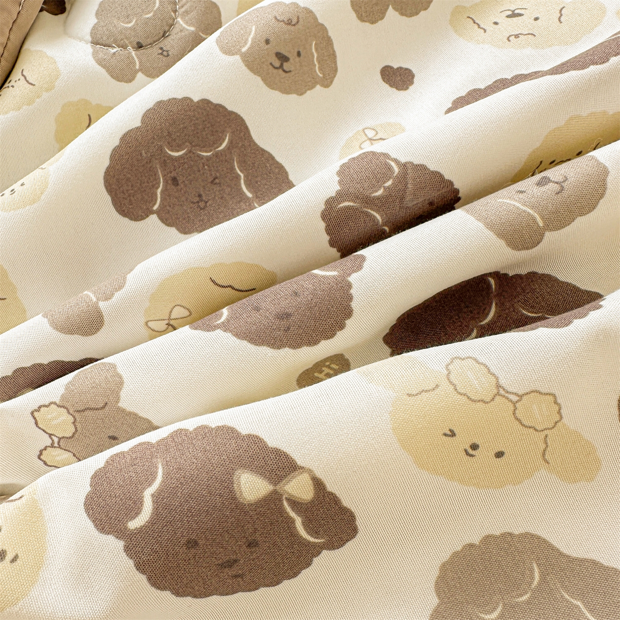 91家纺网 家纺一手货源 找家纺 晓时候 2026新款小清新印花夏被夏凉被空调被新疆棉花被被子被芯 开心小狗