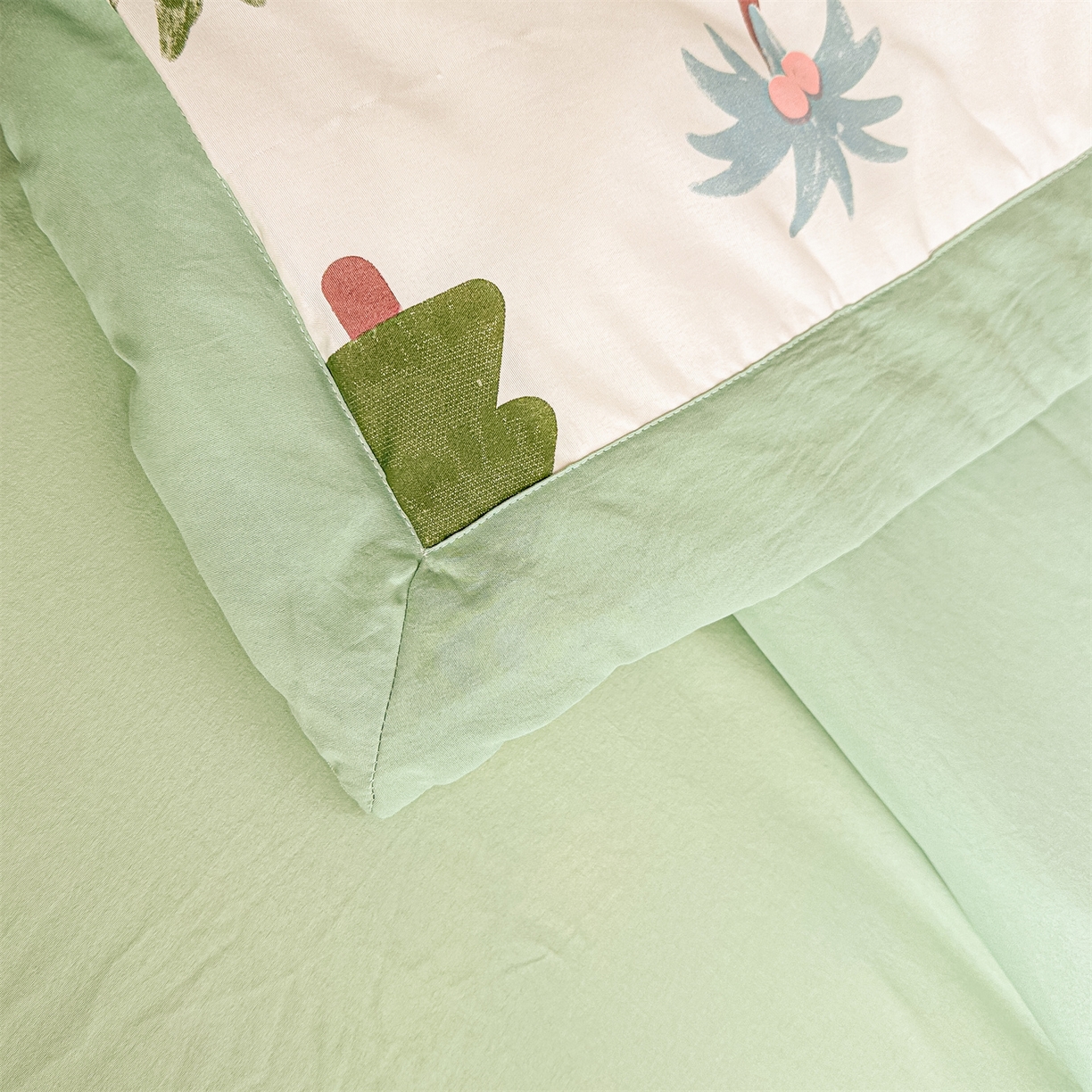 91家纺网 家纺一手货源 找家纺 晓时候 2026新款小清新印花夏被夏凉被空调被新疆棉花被被子被芯 恐龙乐园