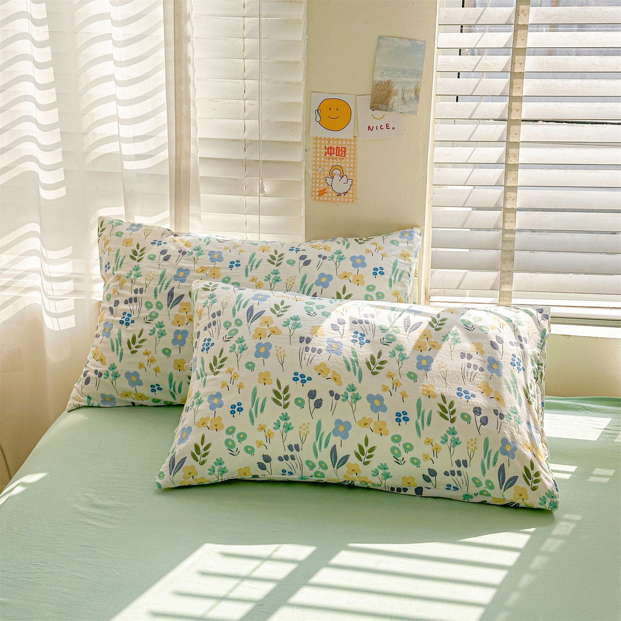 91家纺网 家纺一手货源 找家纺 晓时候 2026新款小清新印花夏被夏凉被空调被新疆棉花被被子被芯 清新小花