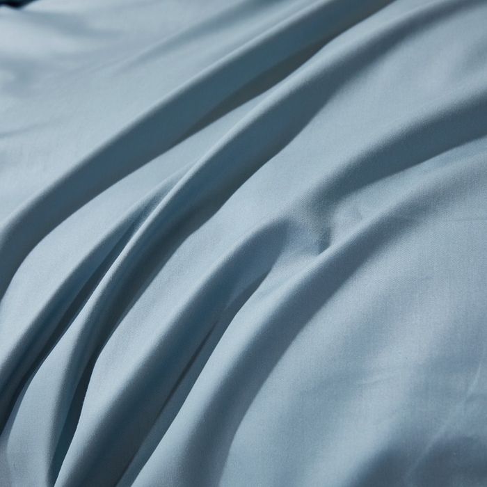 91家纺网 家纺一手货源 找家纺 晶缦家纺 2026新款喷气A类全棉13376纯棉斜纹纯色多规格四件套 沐朗-雾霾蓝