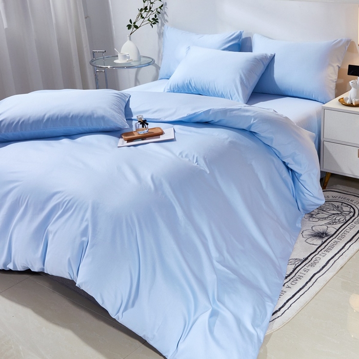 91家纺网 家纺一手货源 找家纺 （总）晶缦家纺 2026新款喷气A类全棉13376纯棉斜纹纯色单被套单品被套被套单件