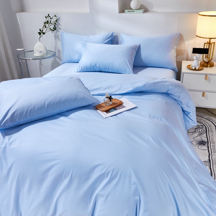 91家纺网 家纺一手货源 找家纺 （总）晶缦家纺 2026新款喷气A类全棉13376纯棉斜纹纯色单被套单品被套被套单件