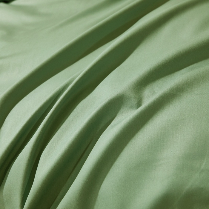 91家纺网 家纺一手货源 找家纺 晶缦家纺 2026新款喷气A类全棉13376纯棉斜纹纯色单被套单品被套被套单件 沐朗-抹茶绿