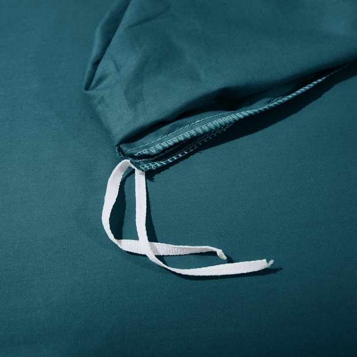 91家纺网 家纺一手货源 找家纺 晶缦家纺 2026新款喷气A类全棉13376纯棉斜纹纯色单被套单品被套被套单件 沐朗-孔雀绿