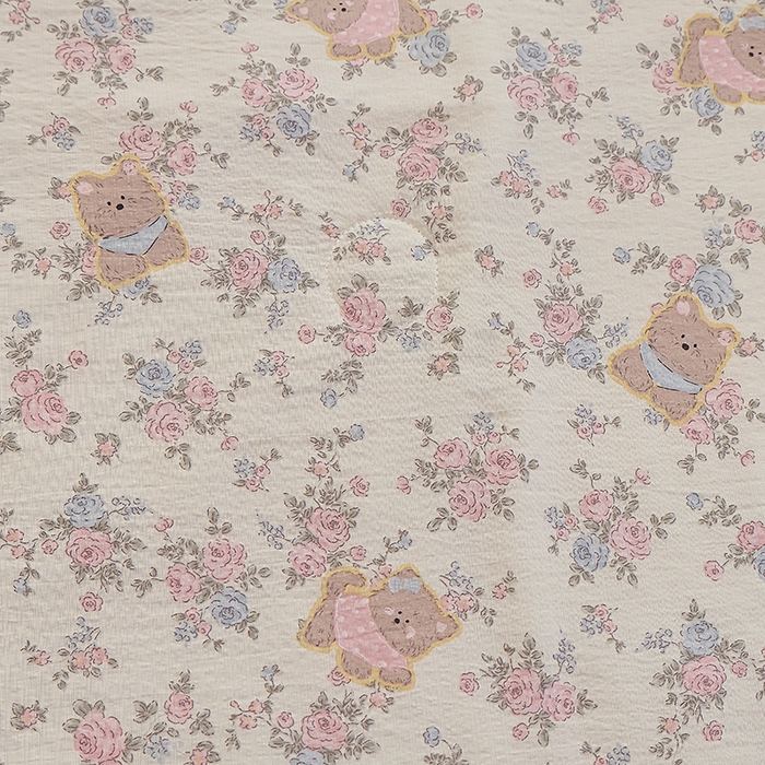 91家纺网 家纺一手货源 找家纺 仟网汇 2026新款木棉皱皱纱赫本风夏被单夏被枕套 花园里