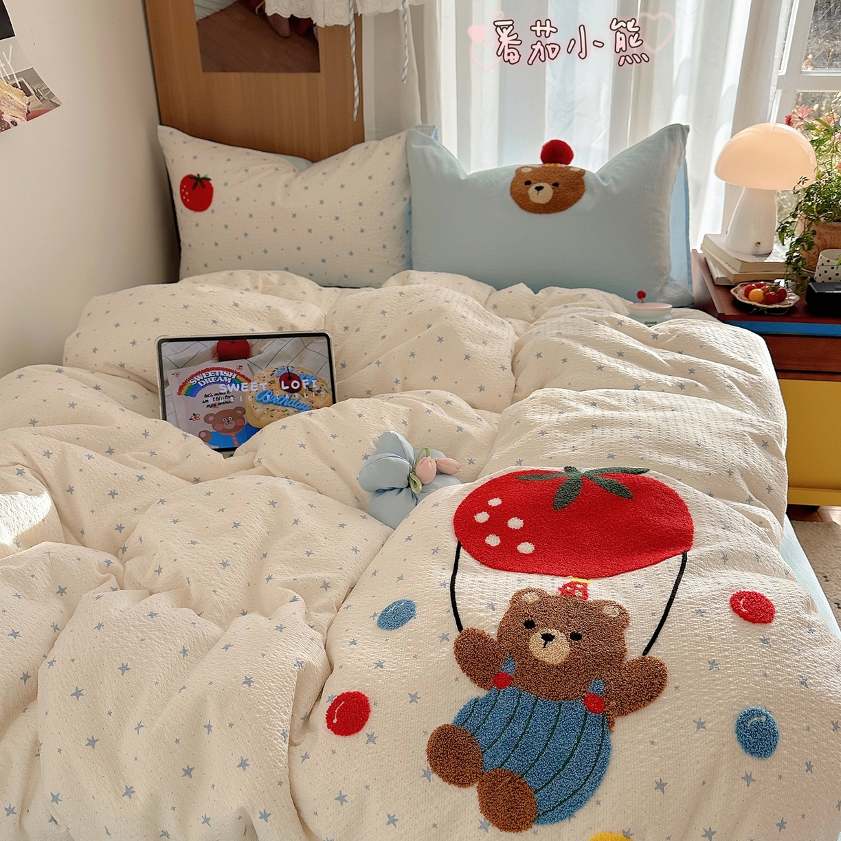 91家纺网 家纺一手货源 找家纺 （总）顾里家纺 2025新款Chic韩系少女牛奶羊羔绒毯毛毯毯子-波点系