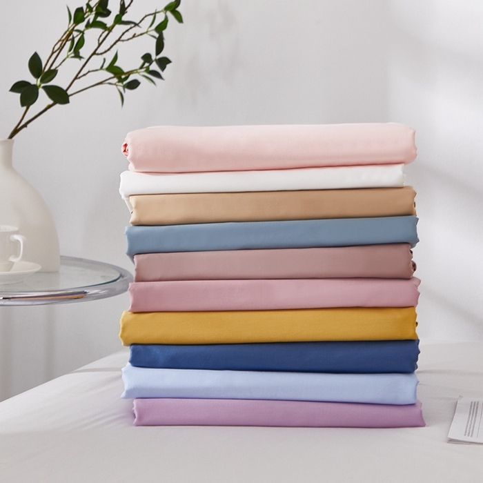 91家纺网 家纺一手货源 找家纺 （总）晶缦家纺 2026新款喷气A类全棉13376纯棉斜纹纯色单床单单品床单床单单件