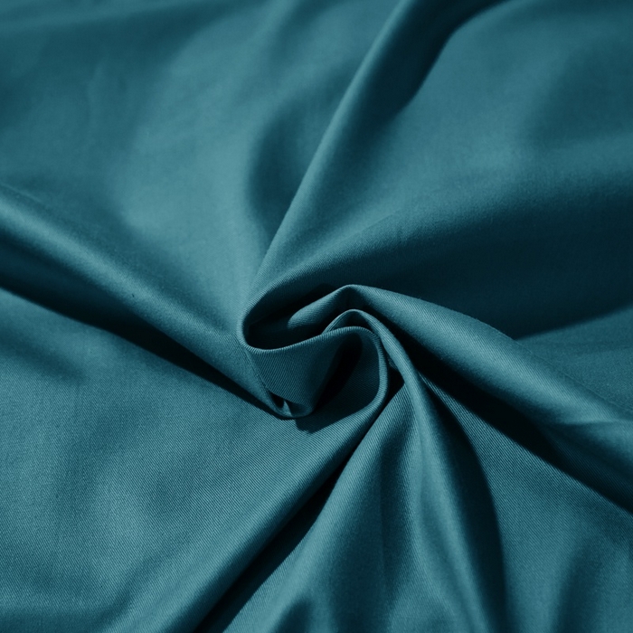 91家纺网 家纺一手货源 找家纺 晶缦家纺 2026新款喷气A类全棉13376纯棉斜纹纯色单床单单品床单床单单件 沐朗-孔雀绿