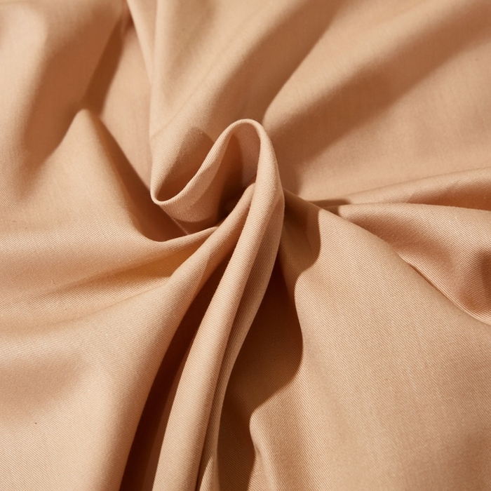 91家纺网 家纺一手货源 找家纺 晶缦家纺 2026新款喷气A类全棉13376纯棉斜纹纯色单床单单品床单床单单件 沐朗-卡其