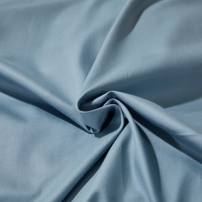 91家纺网 家纺一手货源 找家纺 晶缦家纺 2026新款喷气A类全棉13376纯棉斜纹纯色单床单单品床单床单单件 沐朗-雾霾蓝