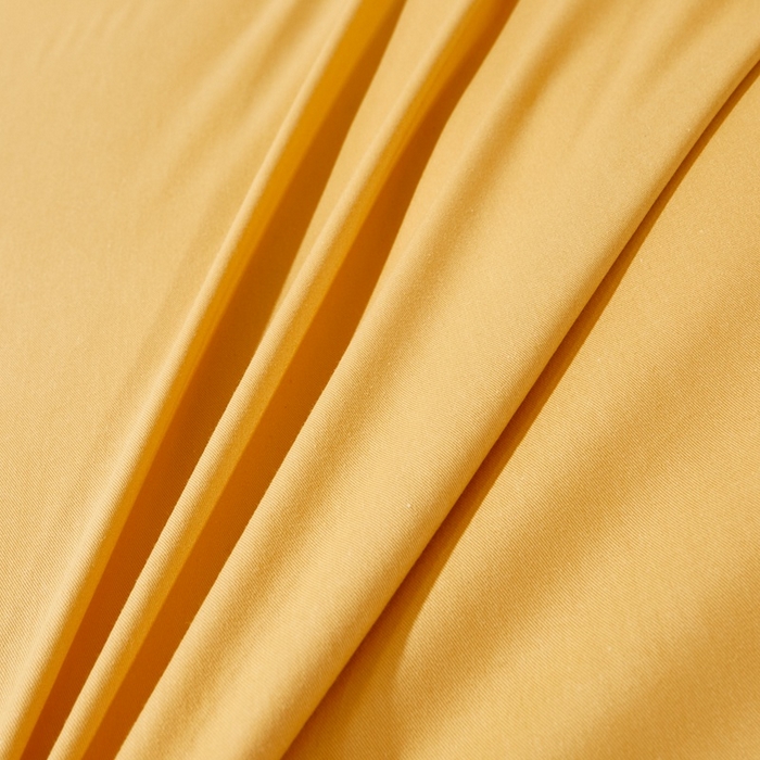 91家纺网 家纺一手货源 找家纺 晶缦家纺 2026新款喷气A类全棉13376纯棉斜纹纯色单床单单品床单床单单件 沐朗-杏黄