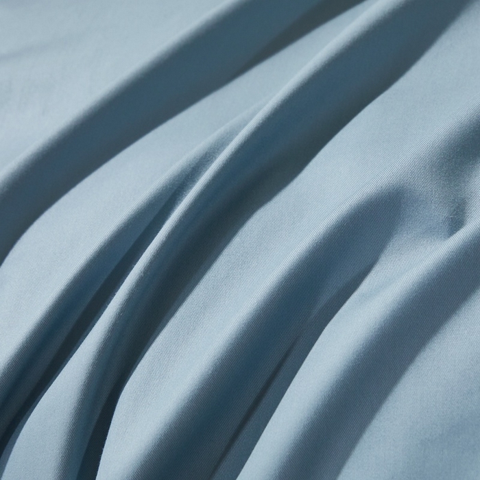 91家纺网 家纺一手货源 找家纺 晶缦家纺 2026新款喷气A类全棉13376纯棉斜纹纯色单床单单品床单床单单件 沐朗-雾霾蓝