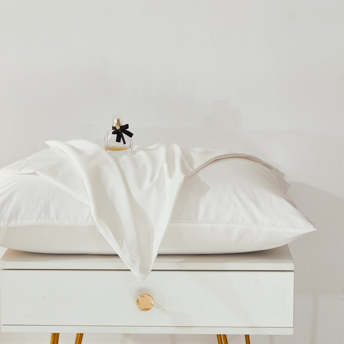 91家纺网 家纺一手货源 找家纺 晶缦家纺 2026新款喷气A类全棉13376纯棉斜纹纯色单枕套单品枕套枕套单件 沐朗-本白