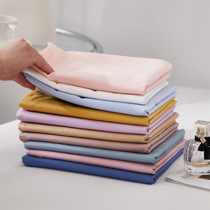 91家纺网 家纺一手货源 找家纺 晶缦家纺 2026新款喷气A类全棉13376纯棉斜纹纯色单枕套单品枕套枕套单件 组合图仅做展示不可下单