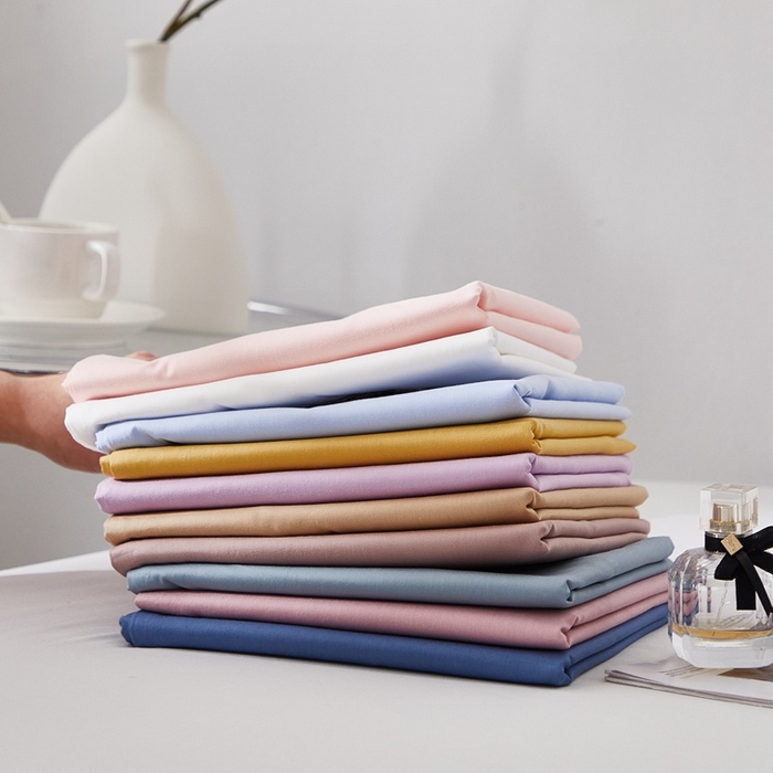 91家纺网 家纺一手货源 找家纺 晶缦家纺 2026新款喷气A类全棉13376纯棉斜纹纯色单枕套单品枕套枕套单件 组合图仅做展示不可下单