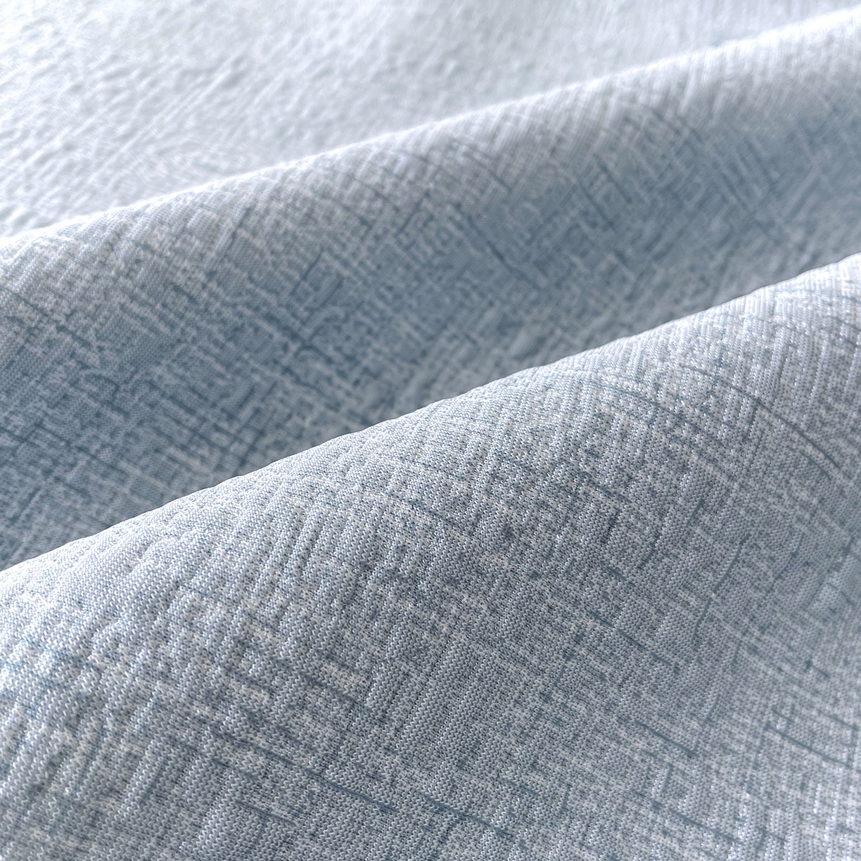 91家纺网 家纺一手货源 找家纺 莱米家纺 2026春夏新款全PE双面泡泡提花复合豆豆席凉席席子 玫瑰-蓝