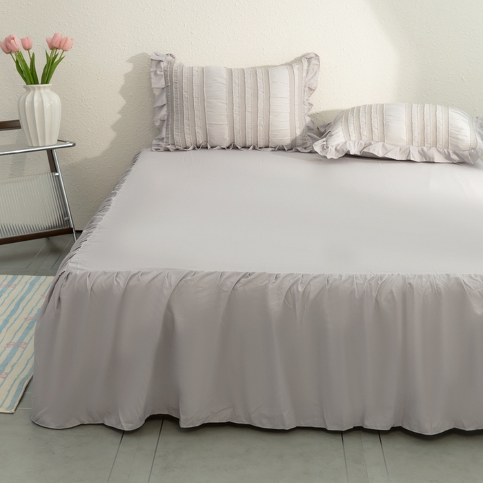 91家纺网 家纺一手货源 找家纺 （总）恩和家纺 2026新款剪花水洗棉柔四件套床单款床裙款三四件套