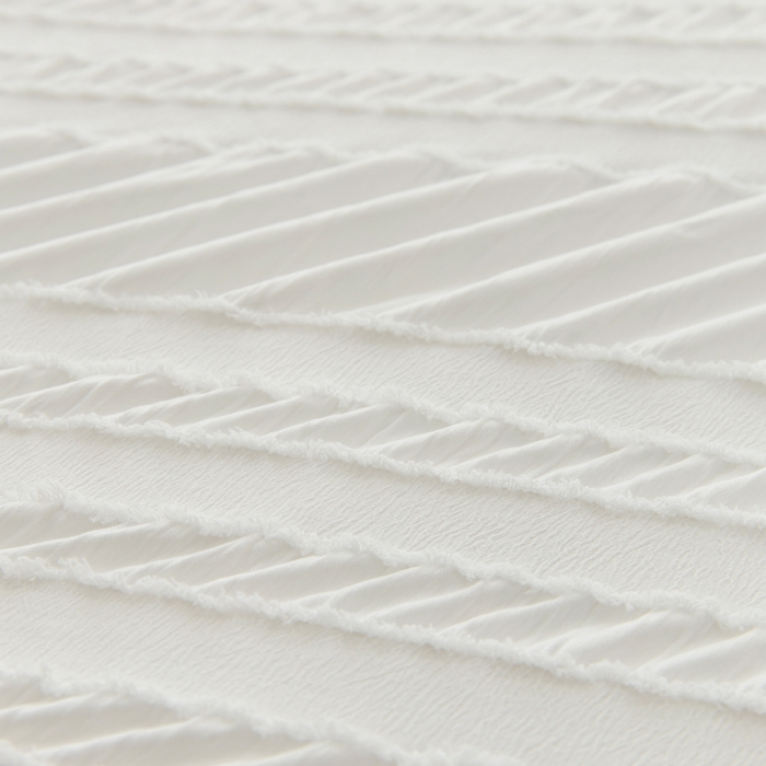 91家纺网 家纺一手货源 找家纺 恩和家纺 2026新款剪花水洗棉柔四件套床单款床裙款三四件套 剪花白