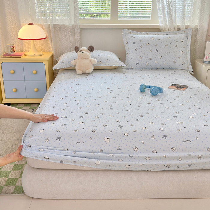 91家纺网 家纺一手货源 找家纺 拾物记 2026新款第二批A类新疆全棉12868单品床笠系列（提供买家秀和A类质检报告） 路灯影院