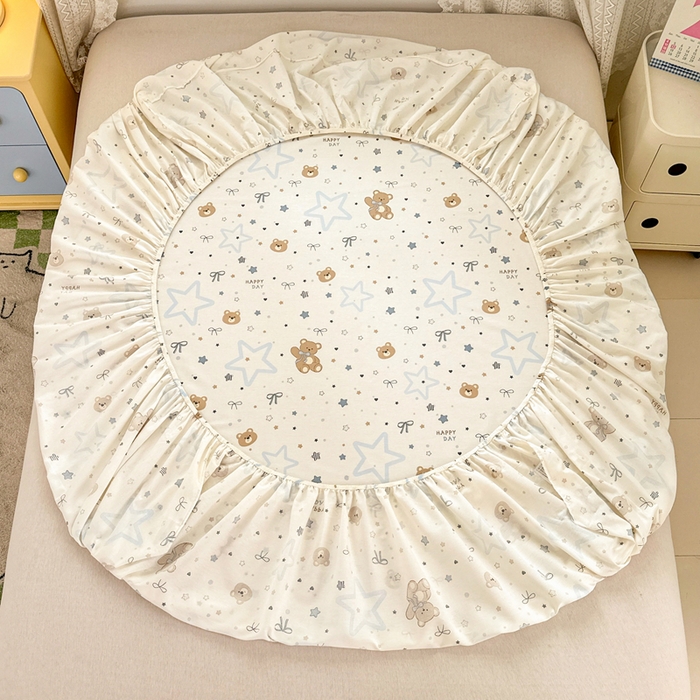 91家纺网 家纺一手货源 找家纺 拾物记 2026新款第二批A类新疆全棉12868单品床笠系列（提供买家秀和A类质检报告） 小熊天文馆