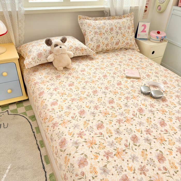 91家纺网 家纺一手货源 找家纺 拾物记 2026新款第二批A类新疆全棉12868单品床笠系列（提供买家秀和A类质检报告） 苏糖-咖