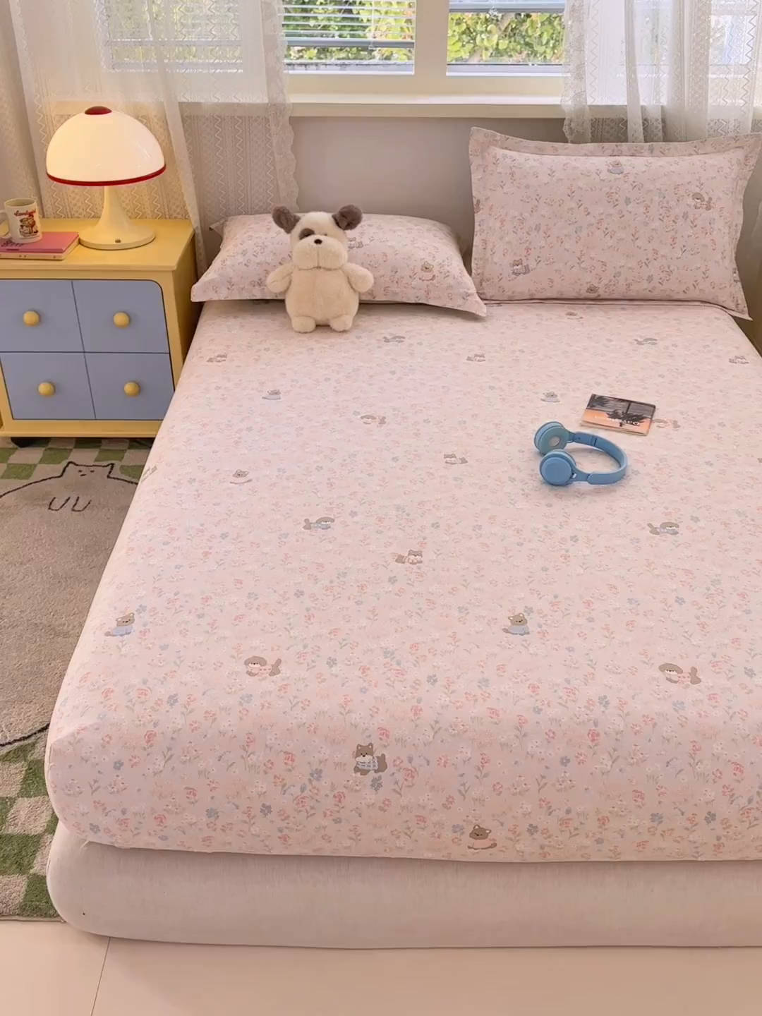 91家纺网 家纺一手货源 找家纺 拾物记 2026新款第二批A类新疆全棉12868单品床笠系列（提供买家秀和A类质检报告） 甜莓手记-粉