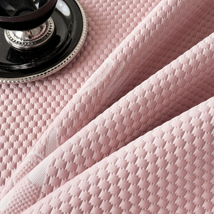 91家纺网 家纺一手货源 找家纺 卡罗兰 2026新款豆豆凉席PE提花豆豆席床单床笠款奶牛系列 粉色