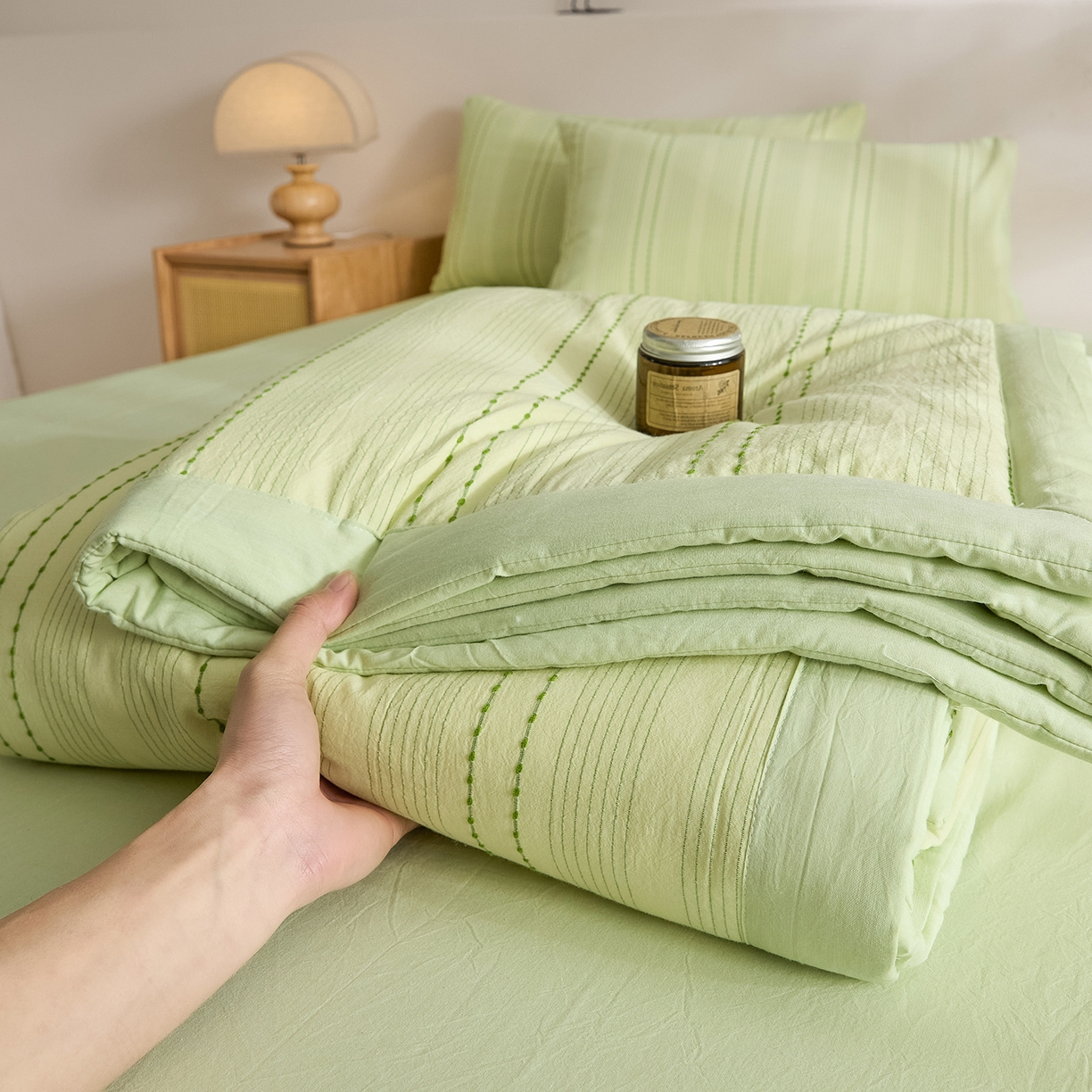 （总）吾秀家居 2026春夏新款全棉大提花棉花夏被夏凉被空调被-星空系列