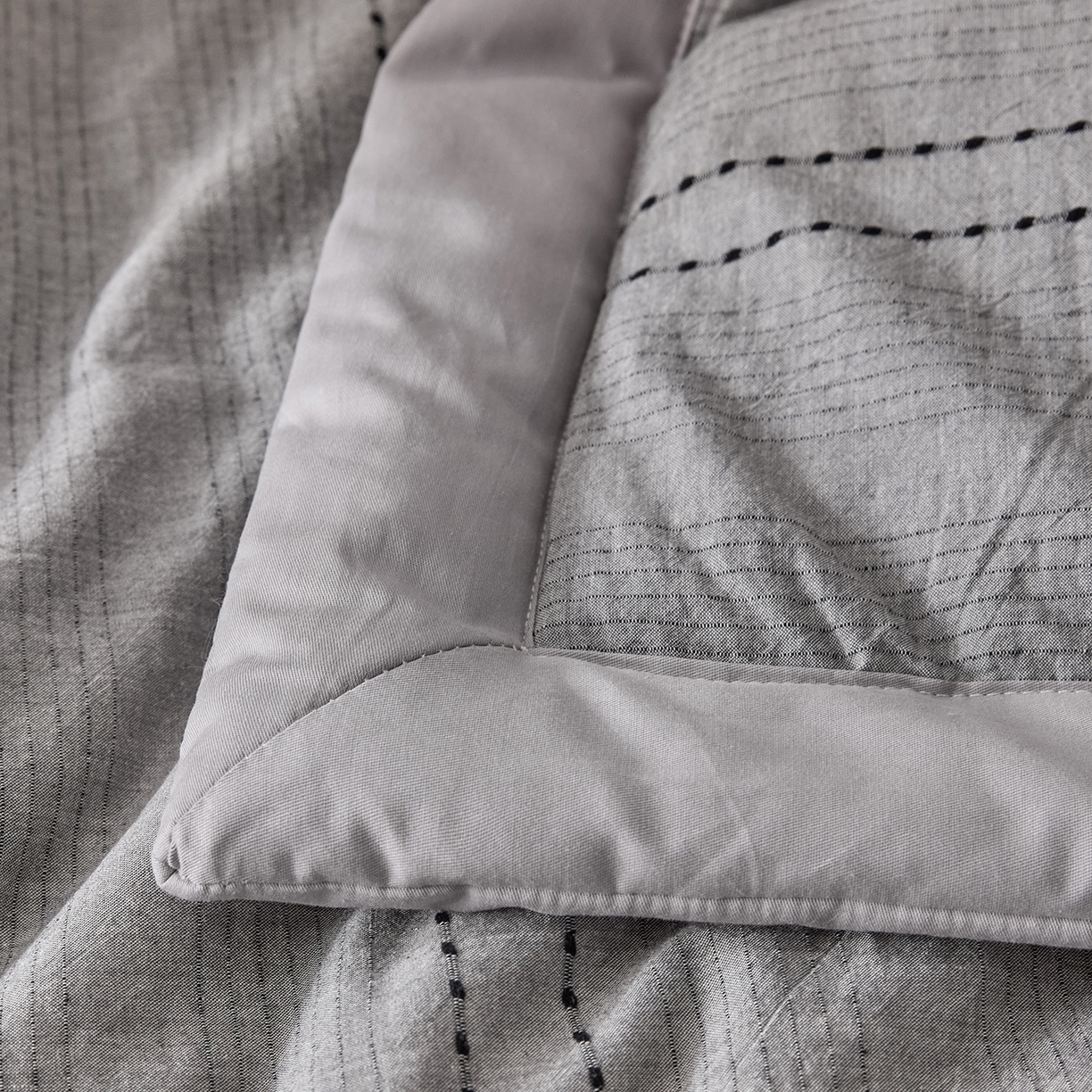 91家纺网 家纺一手货源 找家纺 吾秀家居 2026春夏新款全棉大提花棉花夏被夏凉被空调被-星空系列 星空-浅灰