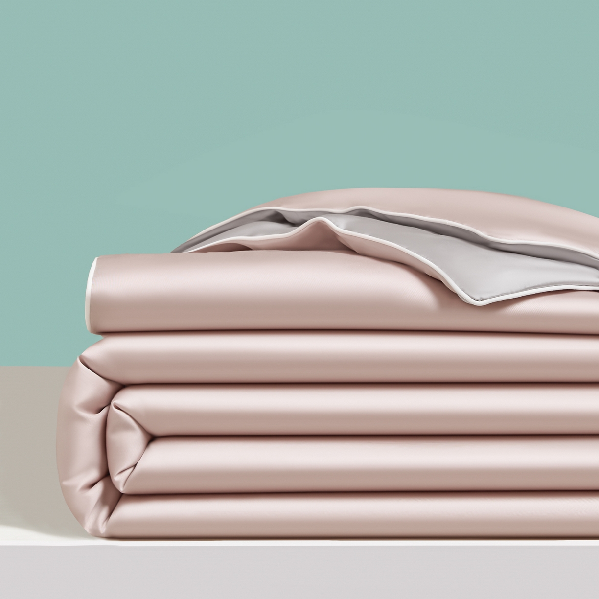 91家纺网 家纺一手货源 找家纺 （总）吾秀家居 2026春夏新款双拼色莱赛尔天丝夏被夏凉被空调被-天纯系列