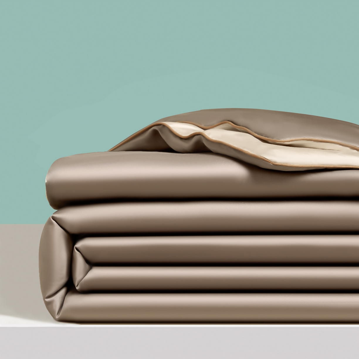 吾秀家居 2026春夏新款双拼色莱赛尔天丝夏被夏凉被空调被-天纯系列 天丝-咖啡糖