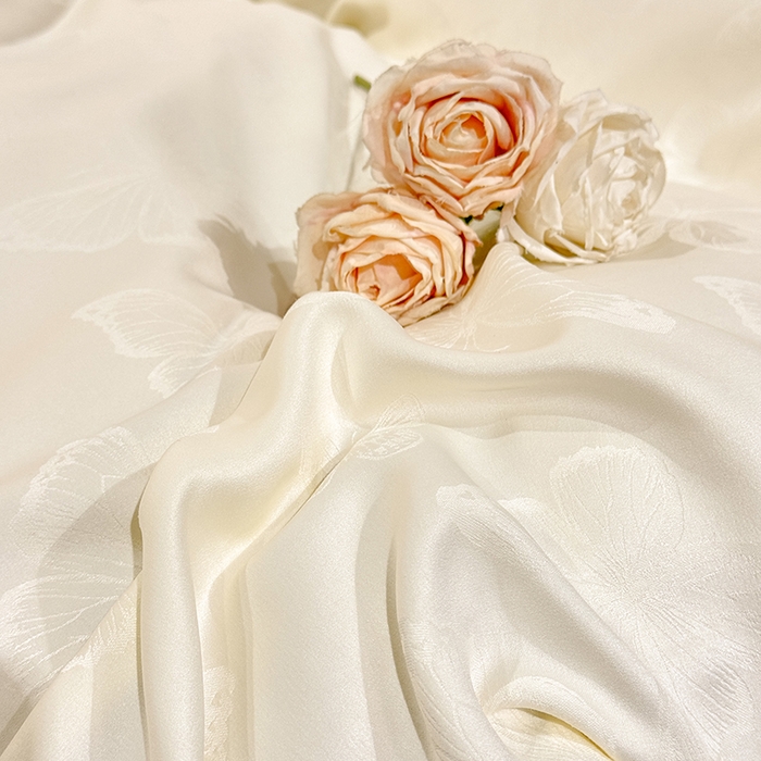 91家纺网 家纺一手货源 找家纺 （总）优贝家纺 2026春夏新款提花水洗天丝冰丝天丝韩版夹棉床盖四件套