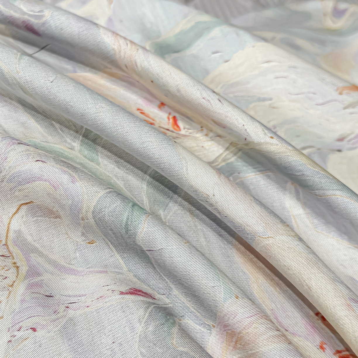 91家纺网 家纺一手货源 找家纺 吾秀家居 2026春夏新款数码印花莱赛尔天丝夏被夏凉被空调被-天印系列 春意