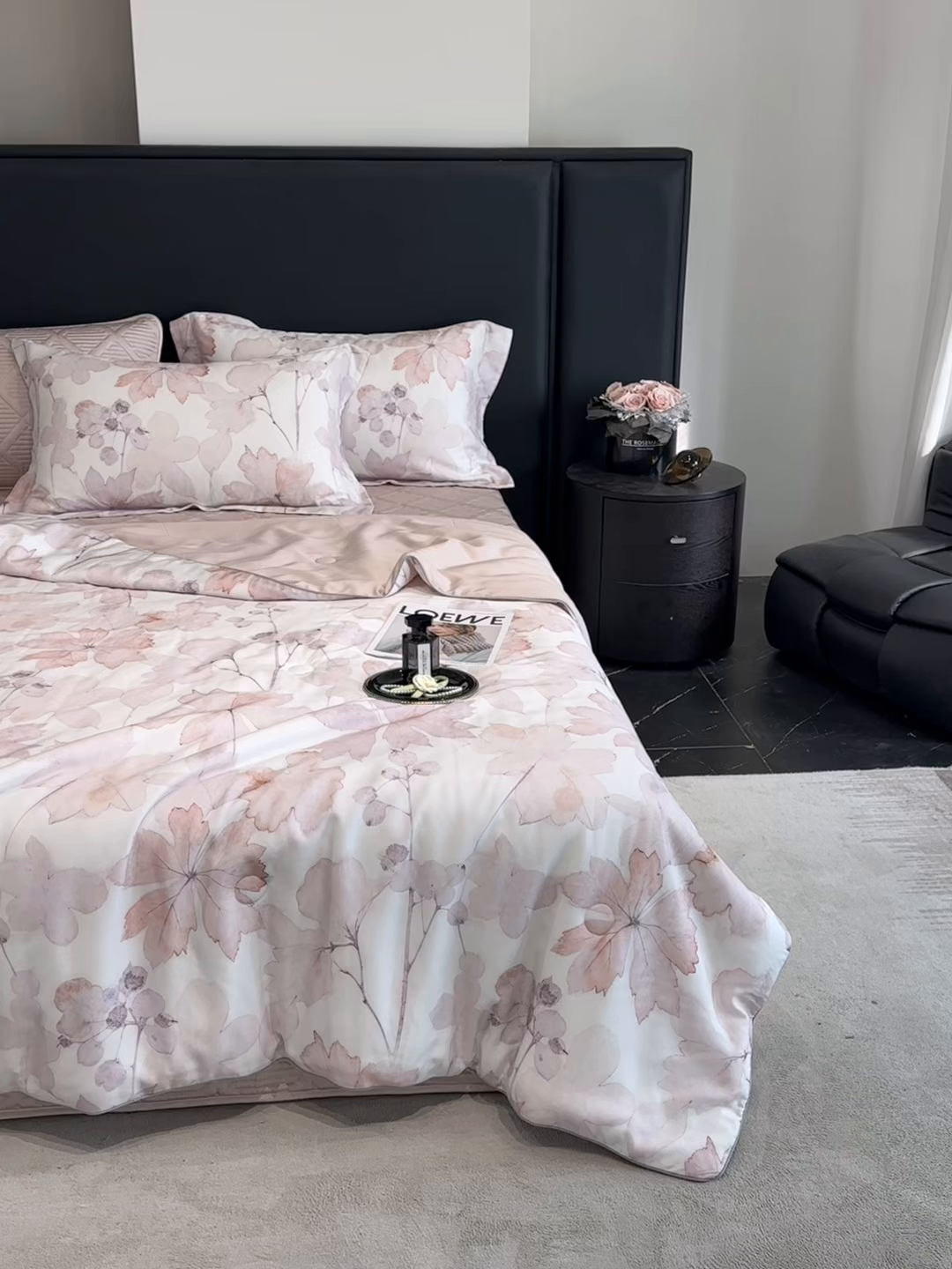 91家纺网 家纺一手货源 找家纺 吾秀家居 2026春夏新款数码印花莱赛尔天丝夏被夏凉被空调被-天印系列 相思叶