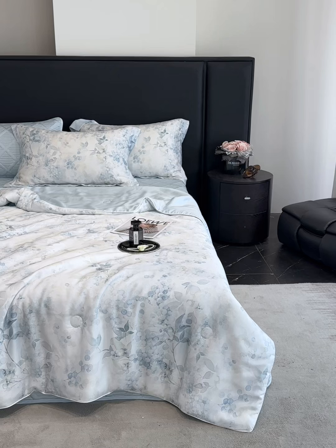 91家纺网 家纺一手货源 找家纺 吾秀家居 2026春夏新款数码印花莱赛尔天丝夏被夏凉被空调被-天印系列 且听风吟