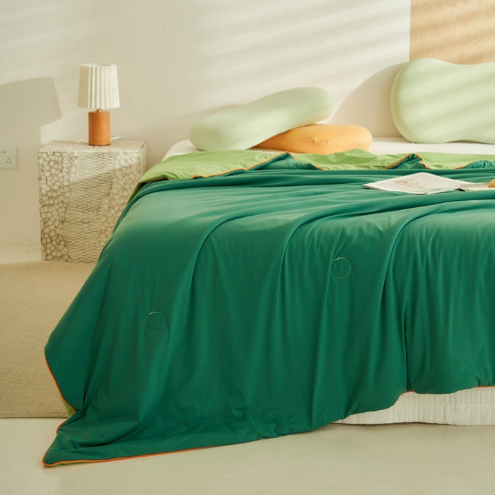 91家纺网 家纺一手货源 找家纺 （总）晨曦家纺 2026新款A类凉感丝清凉大豆夏被四件套-熊猫冻冻被