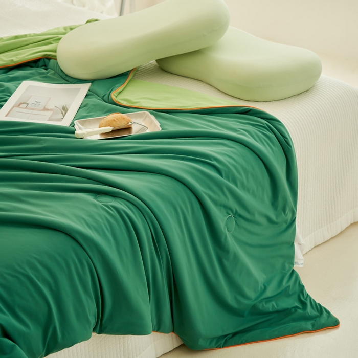 91家纺网 家纺一手货源 找家纺 （总）晨曦家纺 2026新款A类凉感丝清凉大豆夏被四件套-熊猫冻冻被