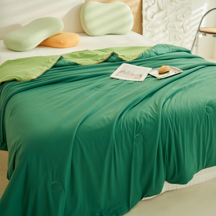 91家纺网 家纺一手货源 找家纺 （总）晨曦家纺 2026新款A类凉感丝清凉大豆夏被四件套-熊猫冻冻被