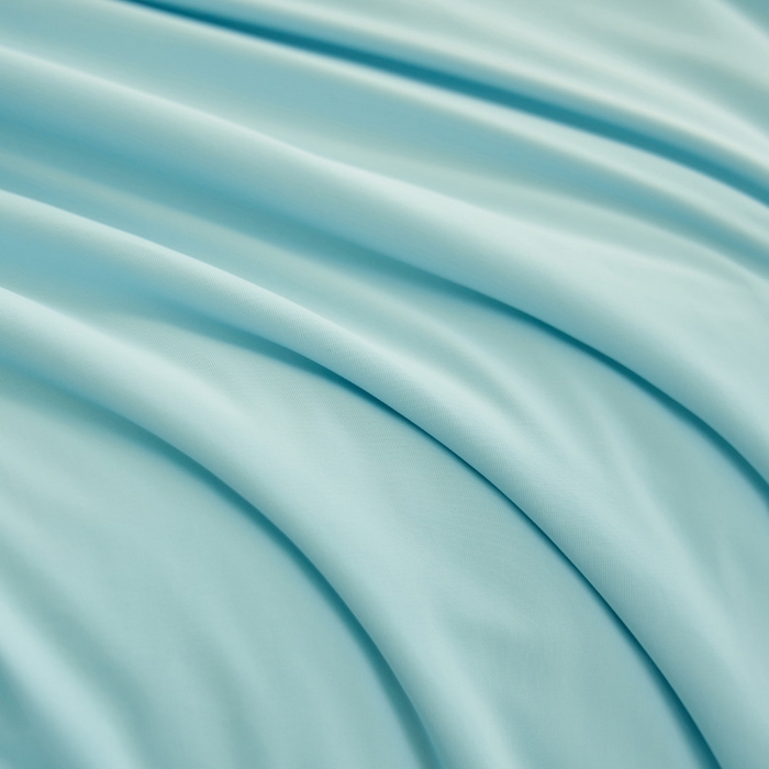 91家纺网 家纺一手货源 找家纺 晨曦家纺 2026新款A类凉感丝清凉大豆夏被四件套-熊猫冻冻被 冻冻被-天蓝拼奶黄