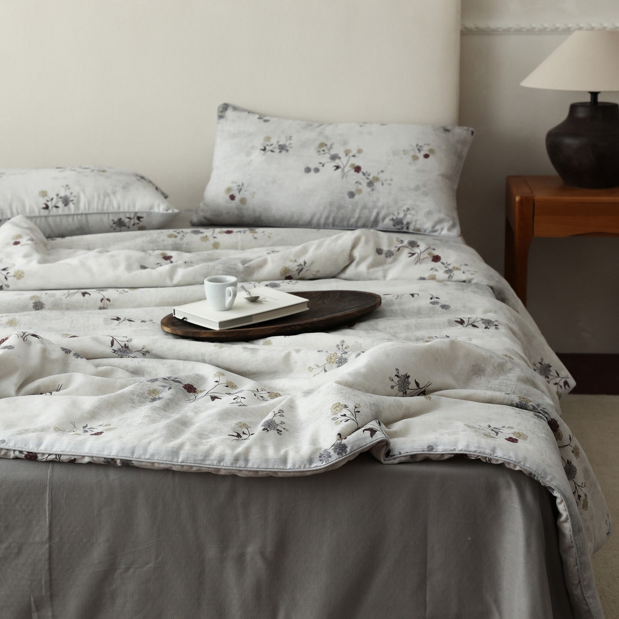 91家纺网 家纺一手货源 找家纺 （总）万盛家纺 2026新款全棉双层纱复古印花夏被夏凉被空调被