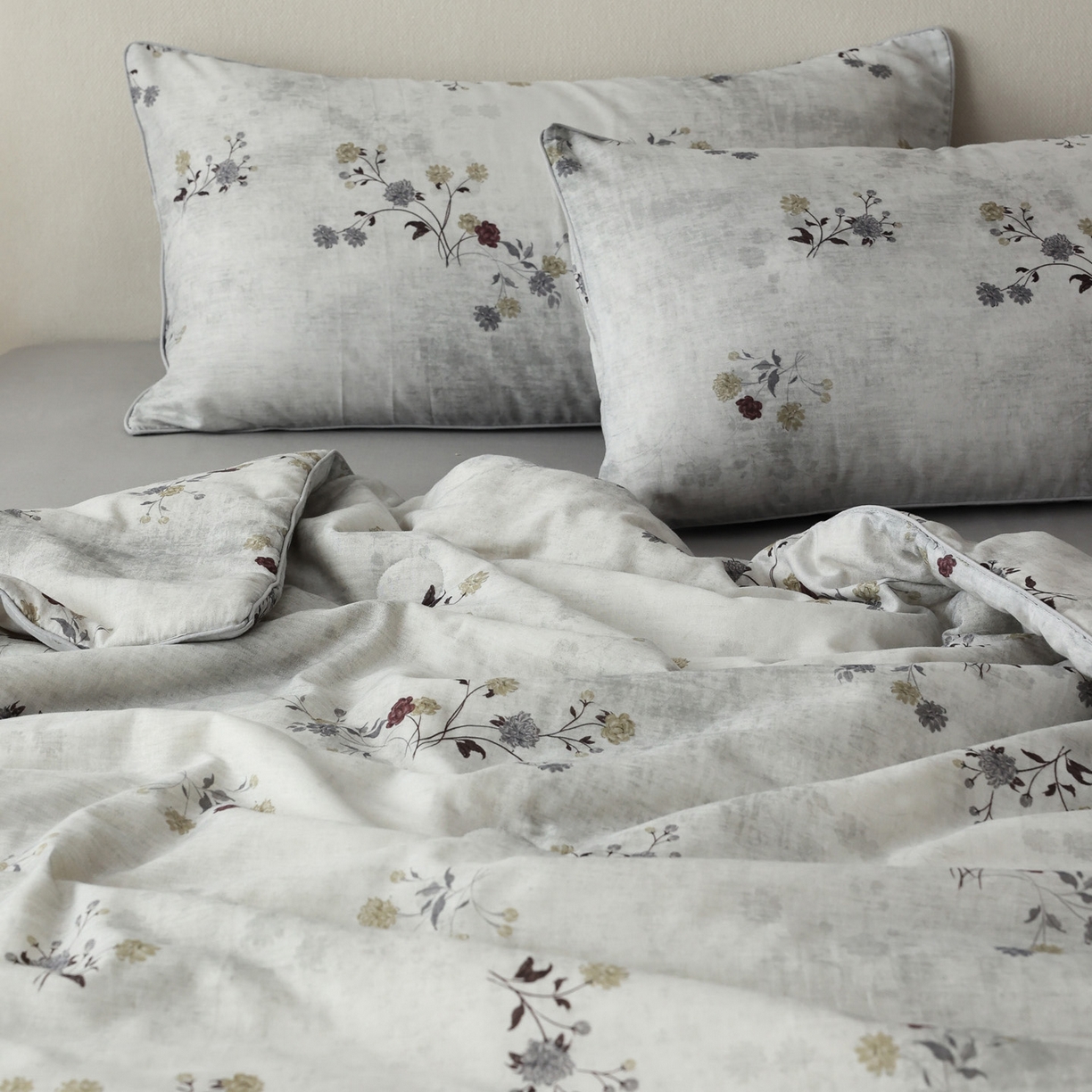 91家纺网 家纺一手货源 找家纺 （总）万盛家纺 2026新款全棉双层纱复古印花夏被夏凉被空调被