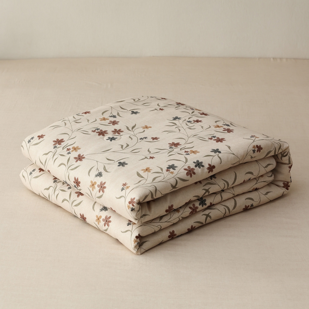 91家纺网 家纺一手货源 找家纺 万盛家纺 2026新款全棉双层纱复古印花夏被夏凉被空调被 安屿