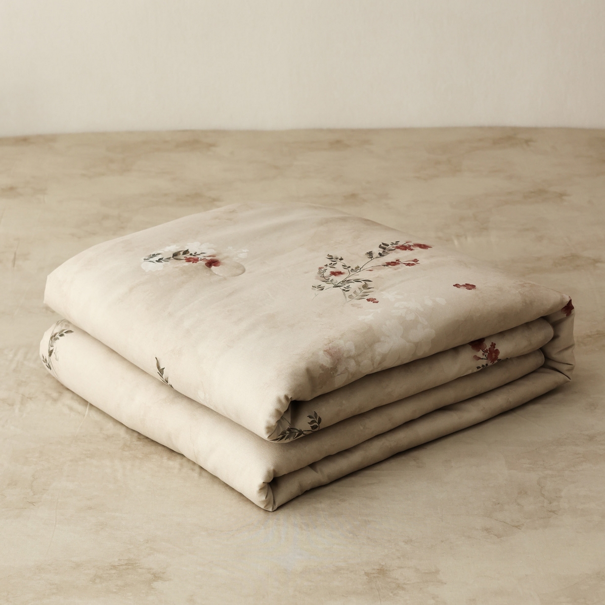 91家纺网 家纺一手货源 找家纺 万盛家纺 2026新款全棉双层纱复古印花夏被夏凉被空调被 云舒