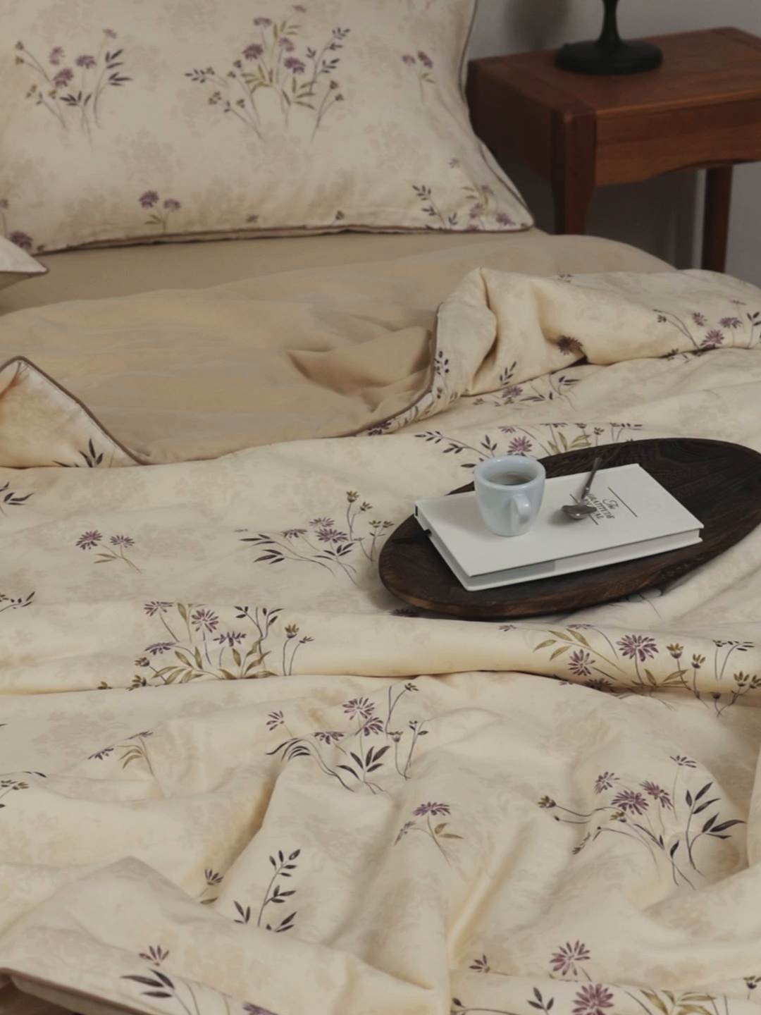 91家纺网 家纺一手货源 找家纺 万盛家纺 2026新款全棉双层纱复古印花夏被夏凉被空调被 风枝