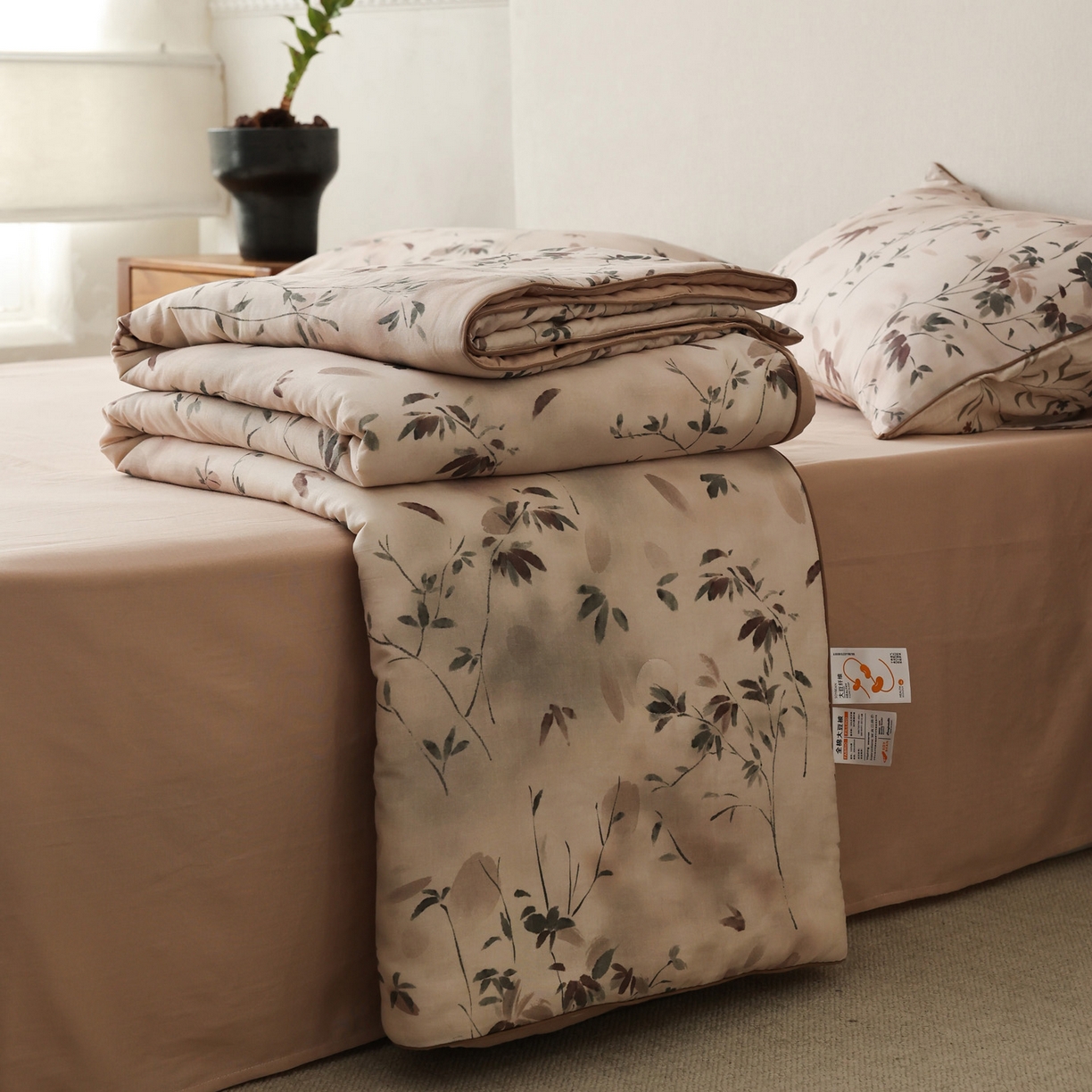 91家纺网 家纺一手货源 找家纺 （总）万盛家纺 2026新款全棉双层纱复古印花夏被夏凉被空调被