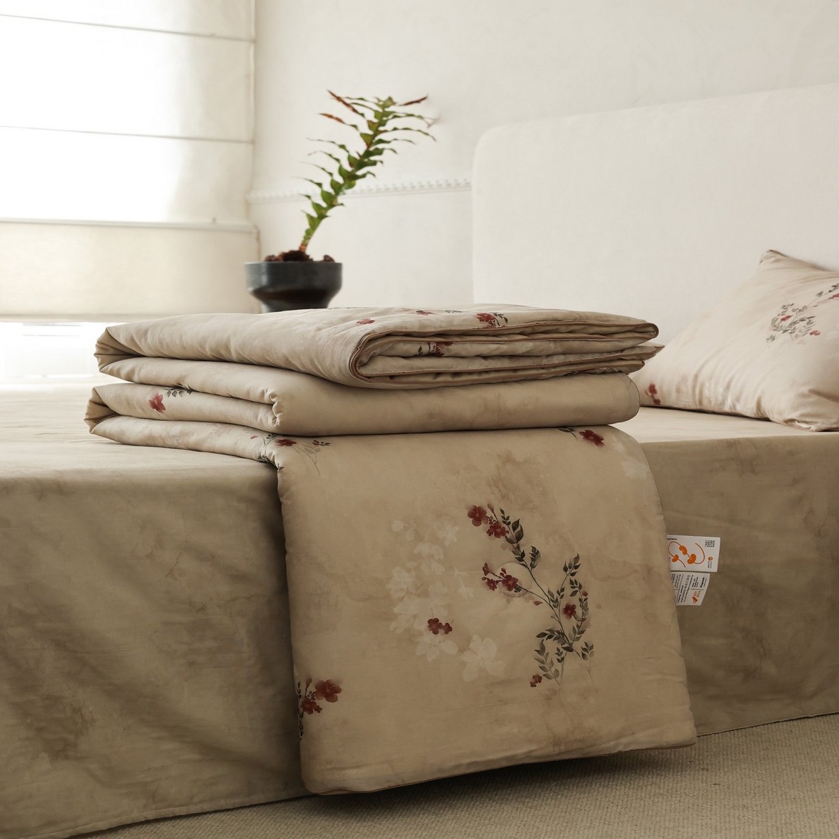 91家纺网 家纺一手货源 找家纺 （总）万盛家纺 2026新款全棉双层纱复古印花夏被夏凉被空调被