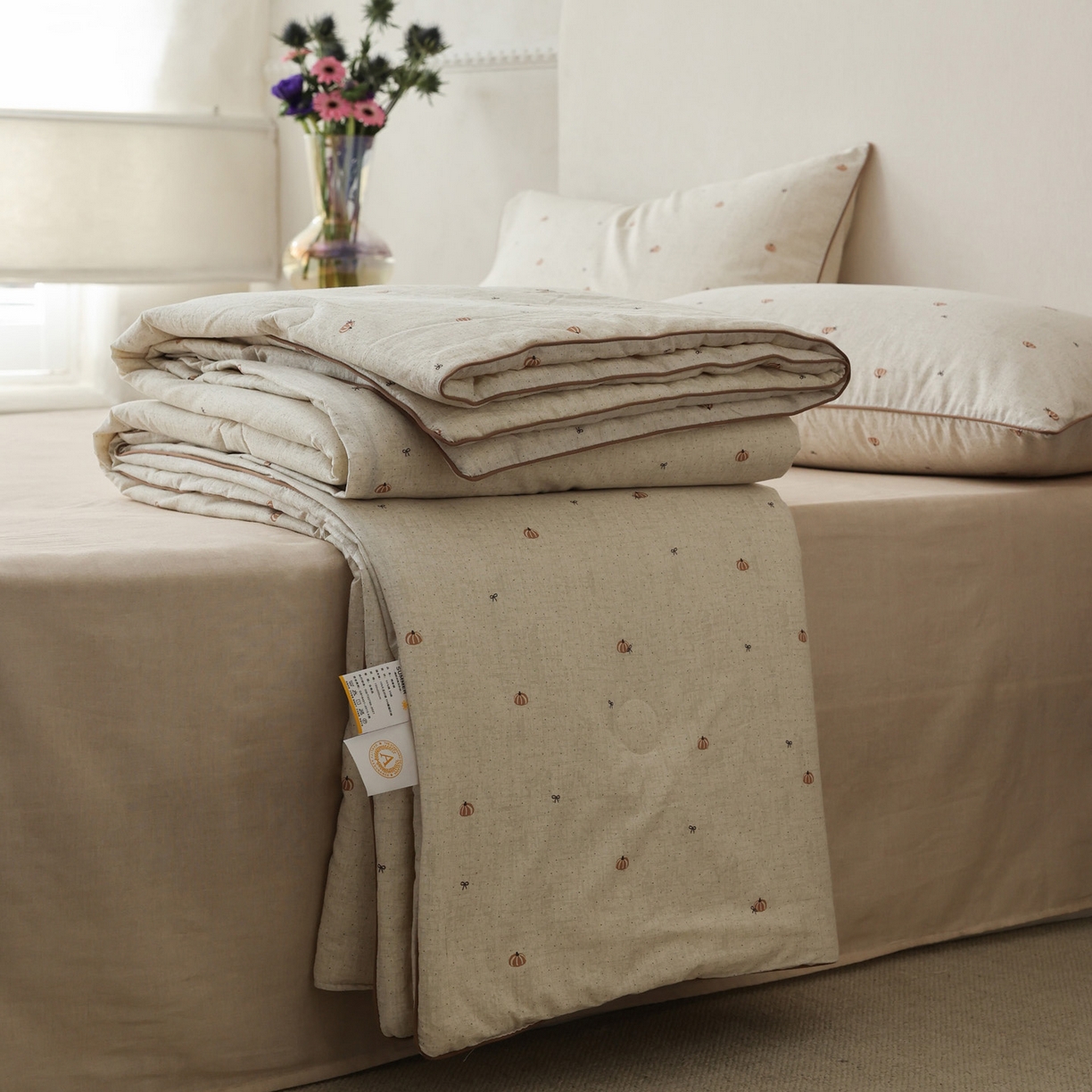 万盛家纺 2026新款棉麻印花夏被夏凉被空调被 南珂