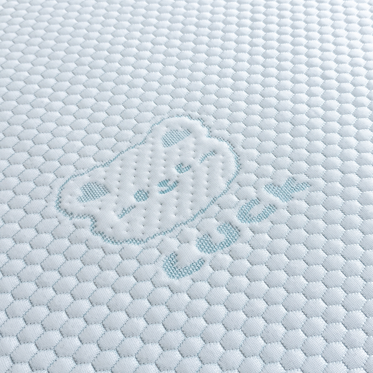 91家纺网 家纺一手货源 找家纺 家品罗兰 2026新款夏季A类冰豆豆凉席冰丝凉席家用双人冰丝席床单可机洗水洗单人学生宿舍夏天空调软席三件套大床 小冰熊-蓝