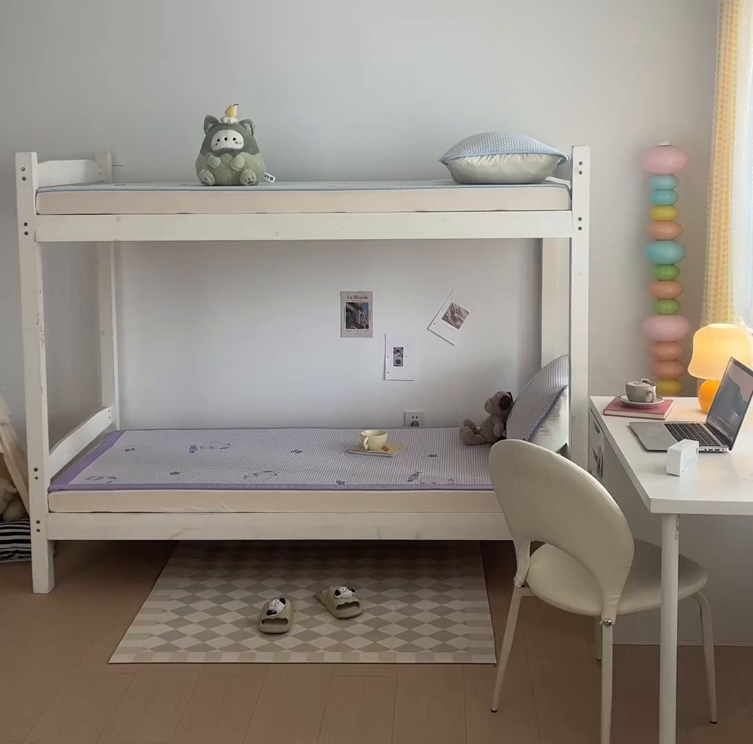 91家纺网 家纺一手货源 找家纺 家品罗兰 2026新款夏季A类冰豆豆凉席冰丝凉席家用双人冰丝席床单可机洗水洗单人学生宿舍夏天空调席三件套学生床 卡皮巴拉-紫