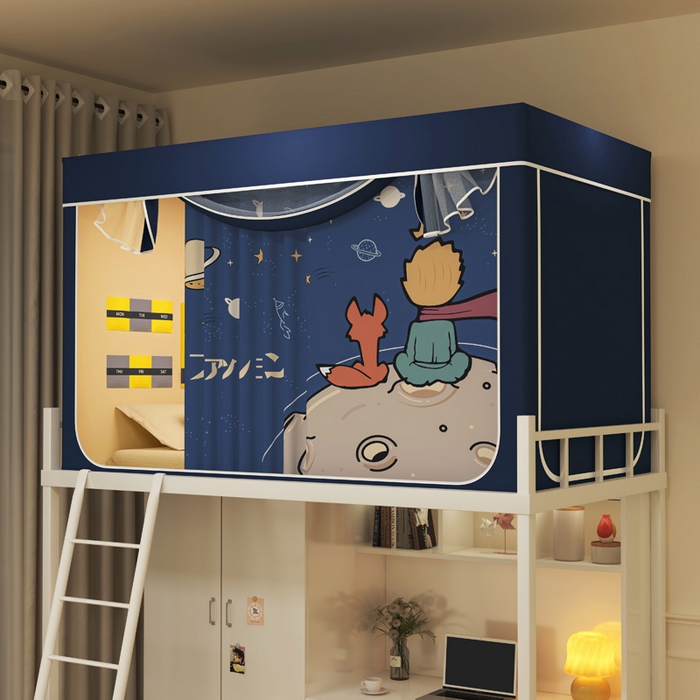 91家纺网 家纺一手货源 找家纺 （总）宅部落 2026新款宅部落学生床帘宿舍上下铺印花无涂层强遮光学生蚊帐